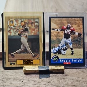 Barry Bonds (Rare (4) Error) Limited Edition Autograph Card SignedReggie Dwight